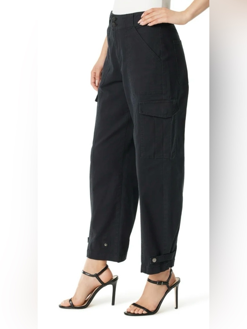 Jessica Simpson Black Cargo Trousers for Men